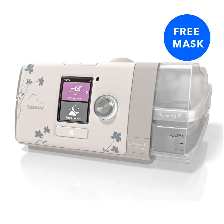 ResMed AirSense 10 AutoSet CPAP Machine For Her Device Package